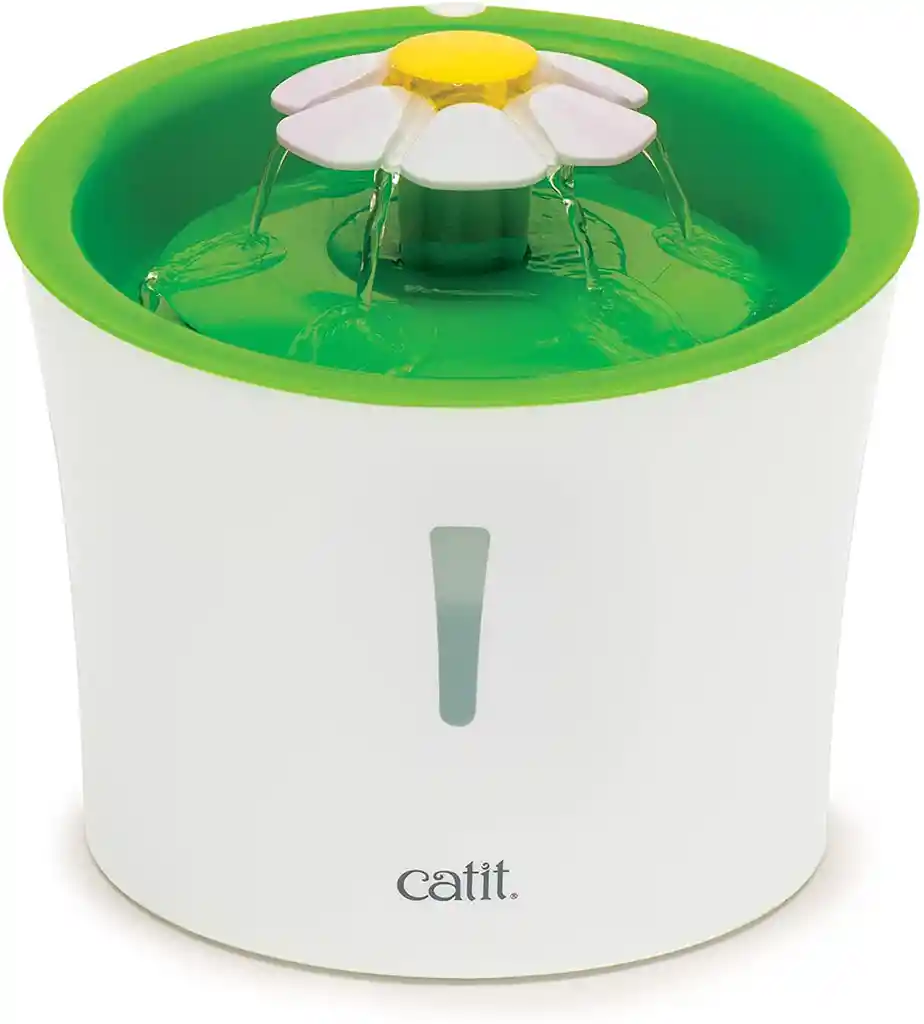 Fuente Automática Gato Catit Flor Luz Led Azul 3 Lt