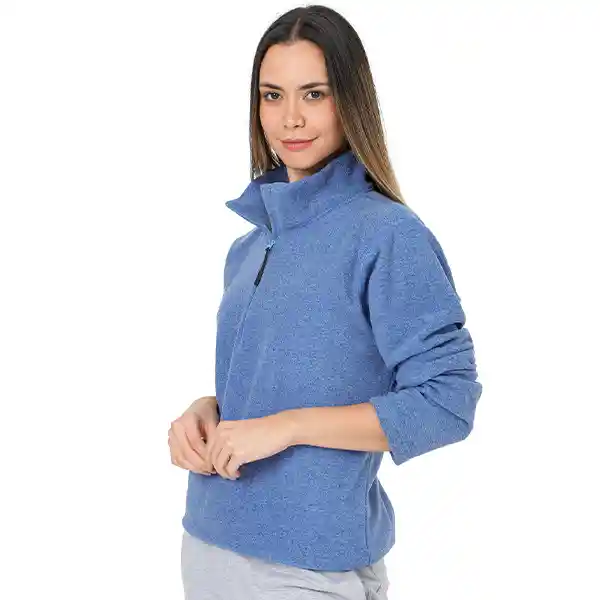 Saco Térmico Mujer Ottawa Azul Jaspe Talla M