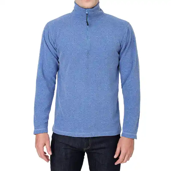 Saco Térmico Hombre Toronto Azul Jaspe Talla S