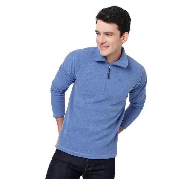 Saco Térmico Hombre Toronto Azul Jaspe Talla M