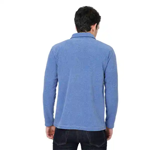 Saco Térmico Hombre Toronto Azul Jaspe Talla M