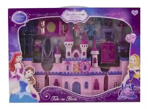 Castillo Juguete Princesas Con Accesorios Color Rosado