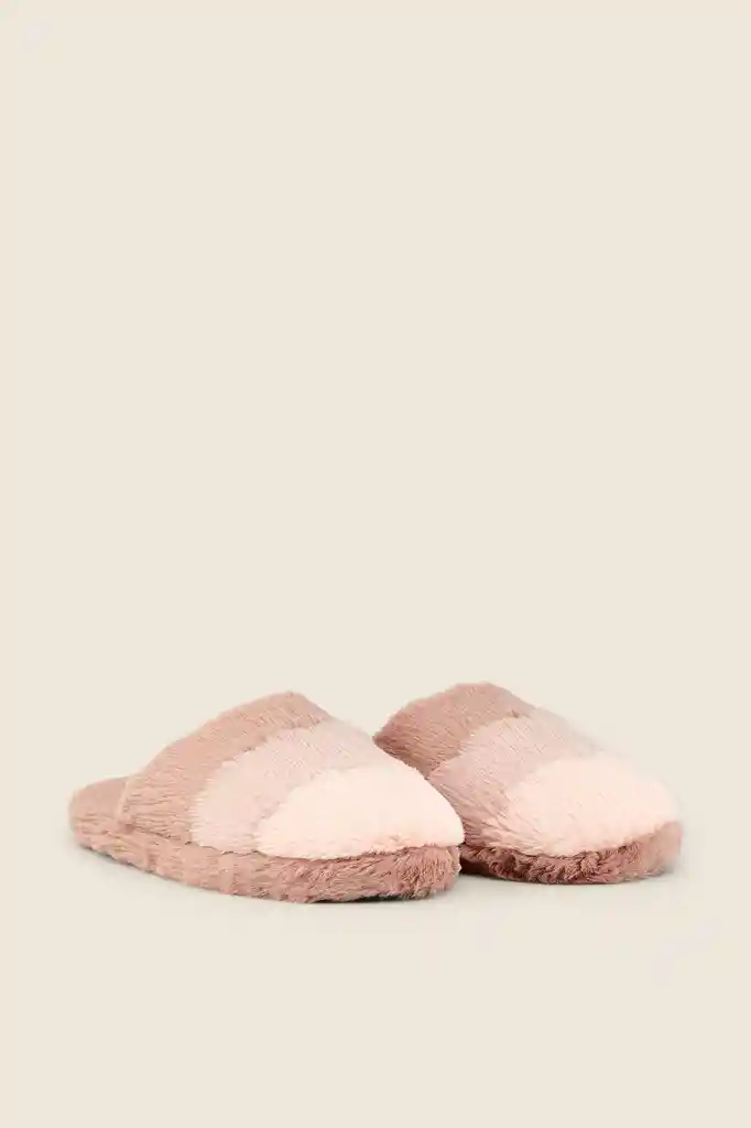 Pantuflas Peludas Corazon Talla L