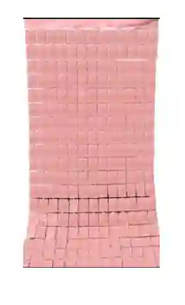 Cortina Metalizada Espejo De Cuadros Oro Rosa
