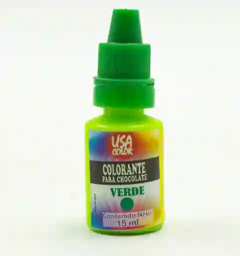 Colorante Liposoluble Para Chocolate Verde Neon X 12ml
