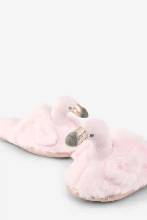 Pantuflas Cisne Rosa Talla L