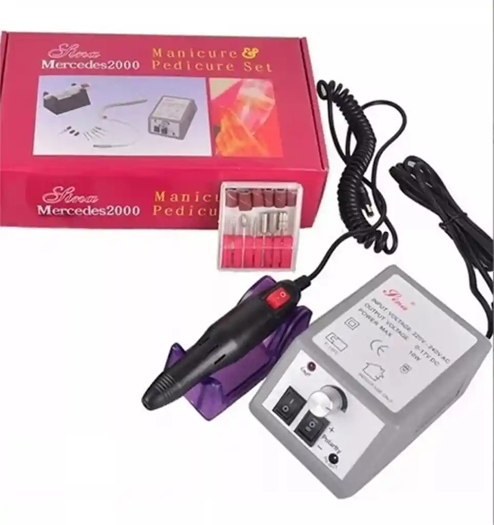 Pulidor De Uñas Kit Electrico Removedor Acrilico Manicure