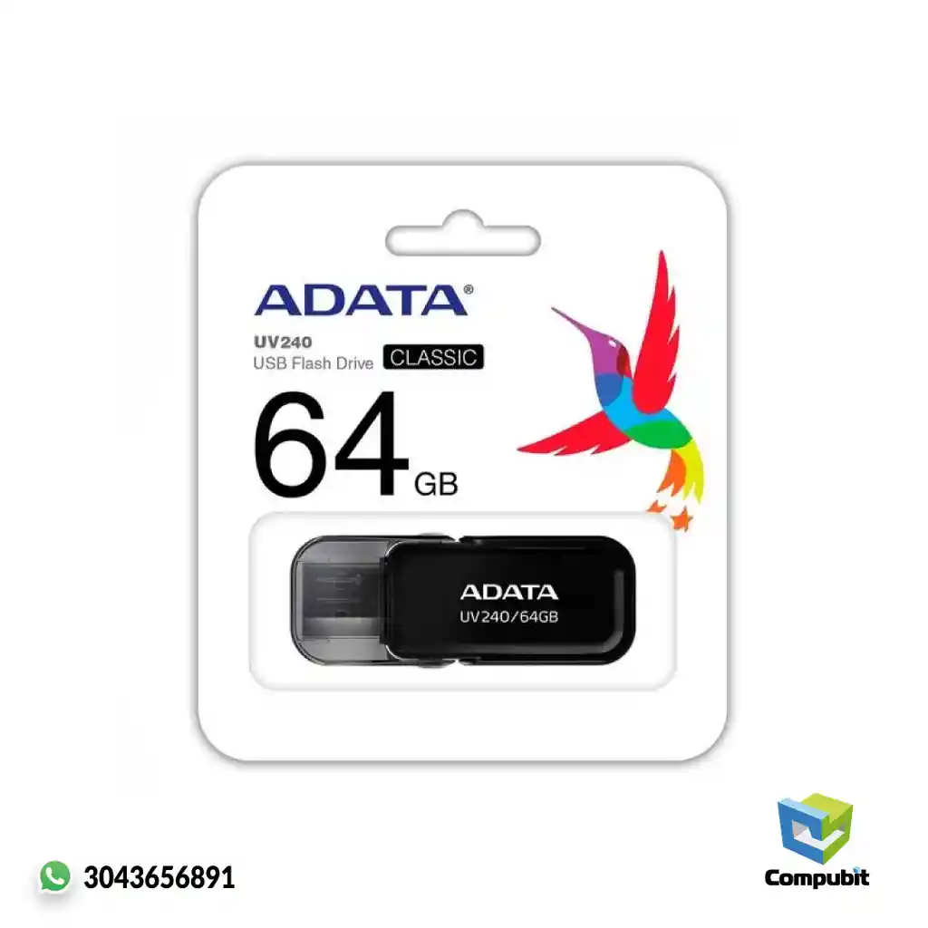 Adata Memoria Usb 64Gb Uv240 2.0