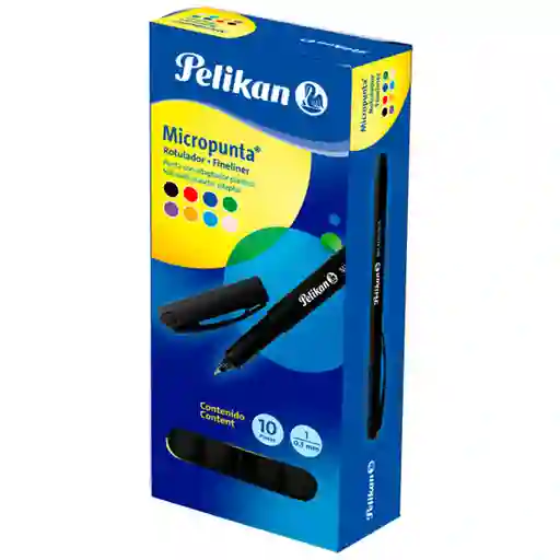 Pelikan Caja Micropunta Negro X10