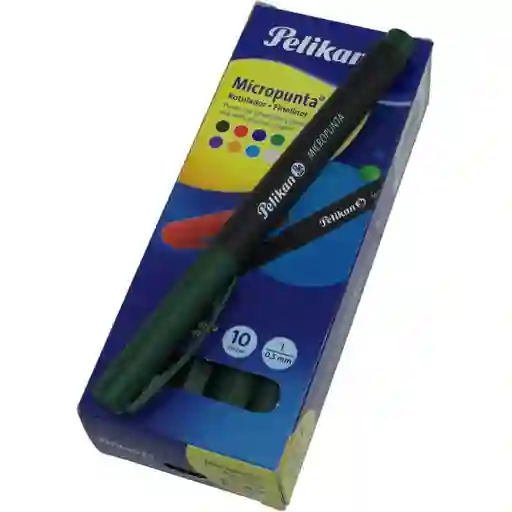 Pelikan Caja Micropunta Verde X10