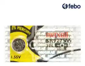 Maxell Pila Bateria 395 (Sr927Sw) 1.55V Original Pack X 5