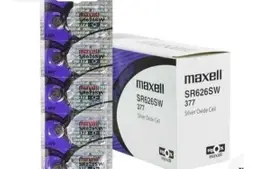 Maxell Pila Bateria 377 (Sr626Sw) 1.55V Original Pack X 5