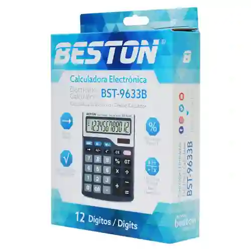Calculadora Beston 12 Digitos Bst 9633b