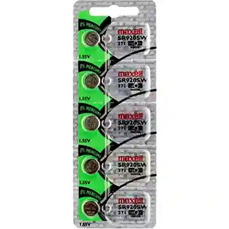 Maxell Pila Bateria 371 (sr920sw) 1.55v Original Pack X 5