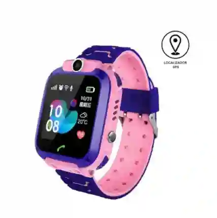 Reloj Smart Watch Niños Gps, Sim, Q12 Waterproof Rosado