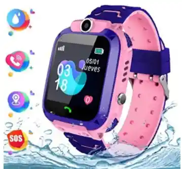 Reloj Smart Watch Niños Gps, Sim, Q12 Waterproof Rosado