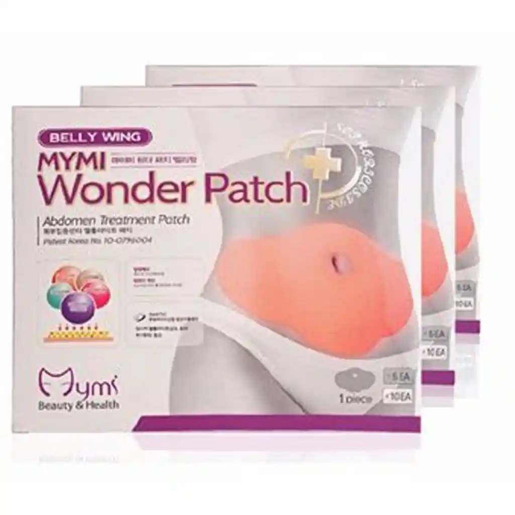 5 Parches Reductores Abdomen Mymi Wonder Patch