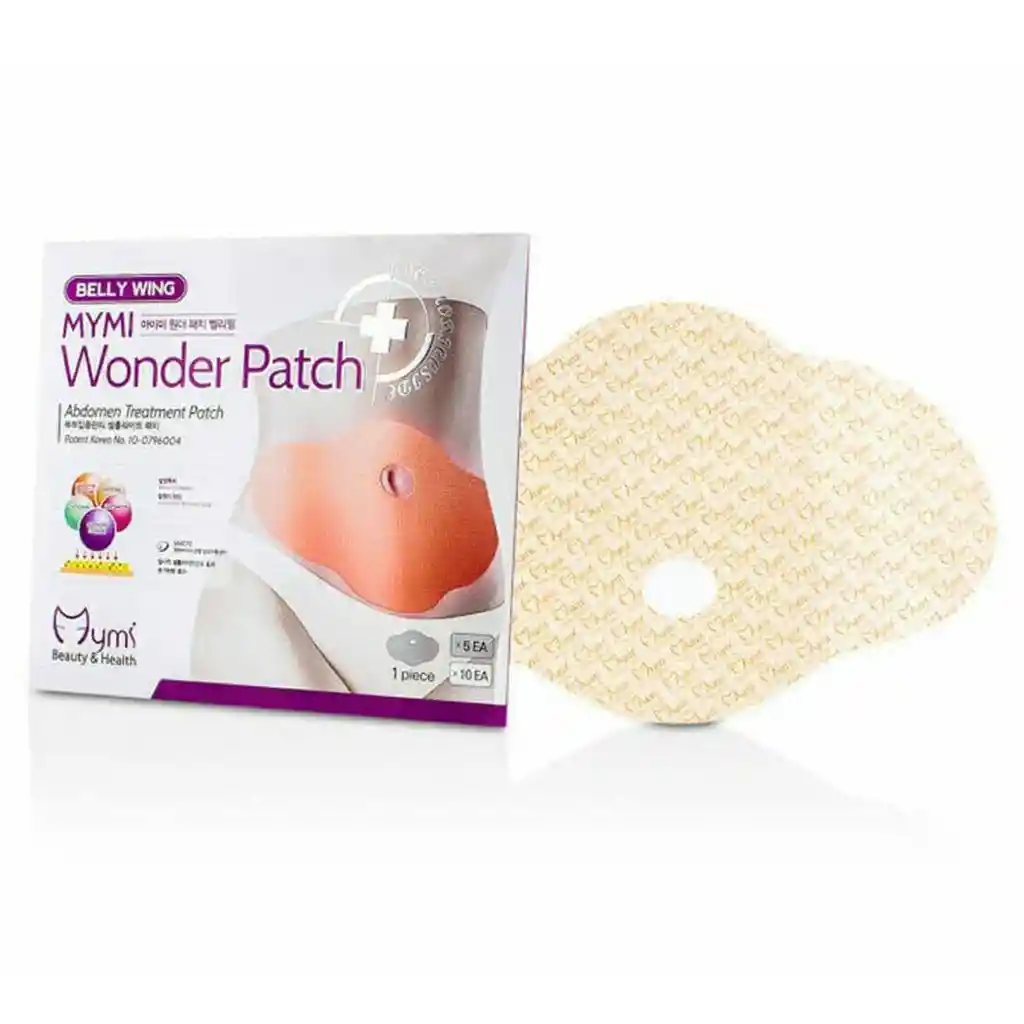 5 Parches Reductores Abdomen Mymi Wonder Patch