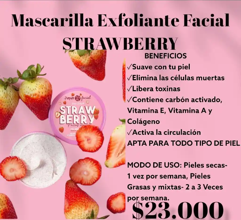  Mascarilla Ex Folia Nte Facial Strawberry 