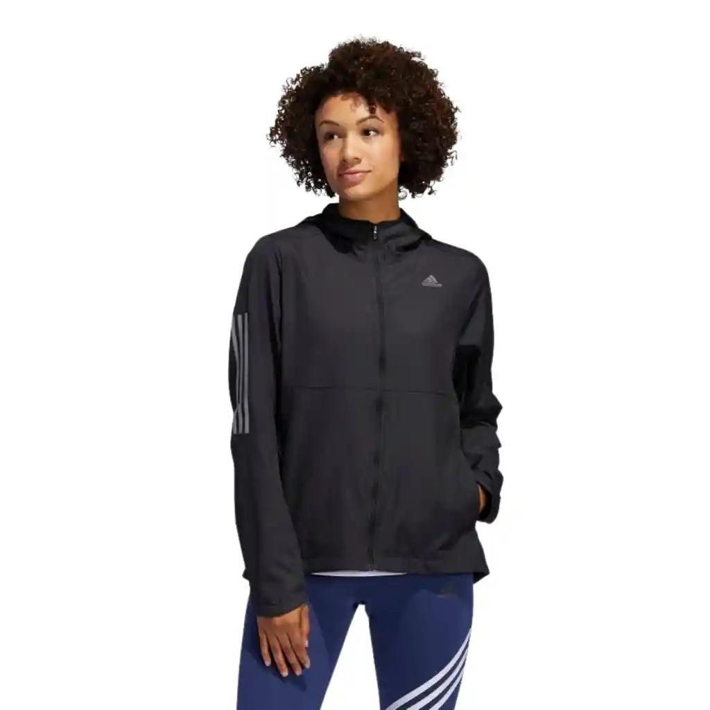 Talla L - Chaqueta Mujer Adidas Own The Run Hooded Wind Black | Original