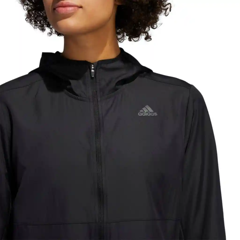 Talla L - Chaqueta Mujer Adidas Own The Run Hooded Wind Black | Original