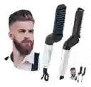 Plancha Barba Cepillo Alisador Cabello Hombre 4 En 1 Peine