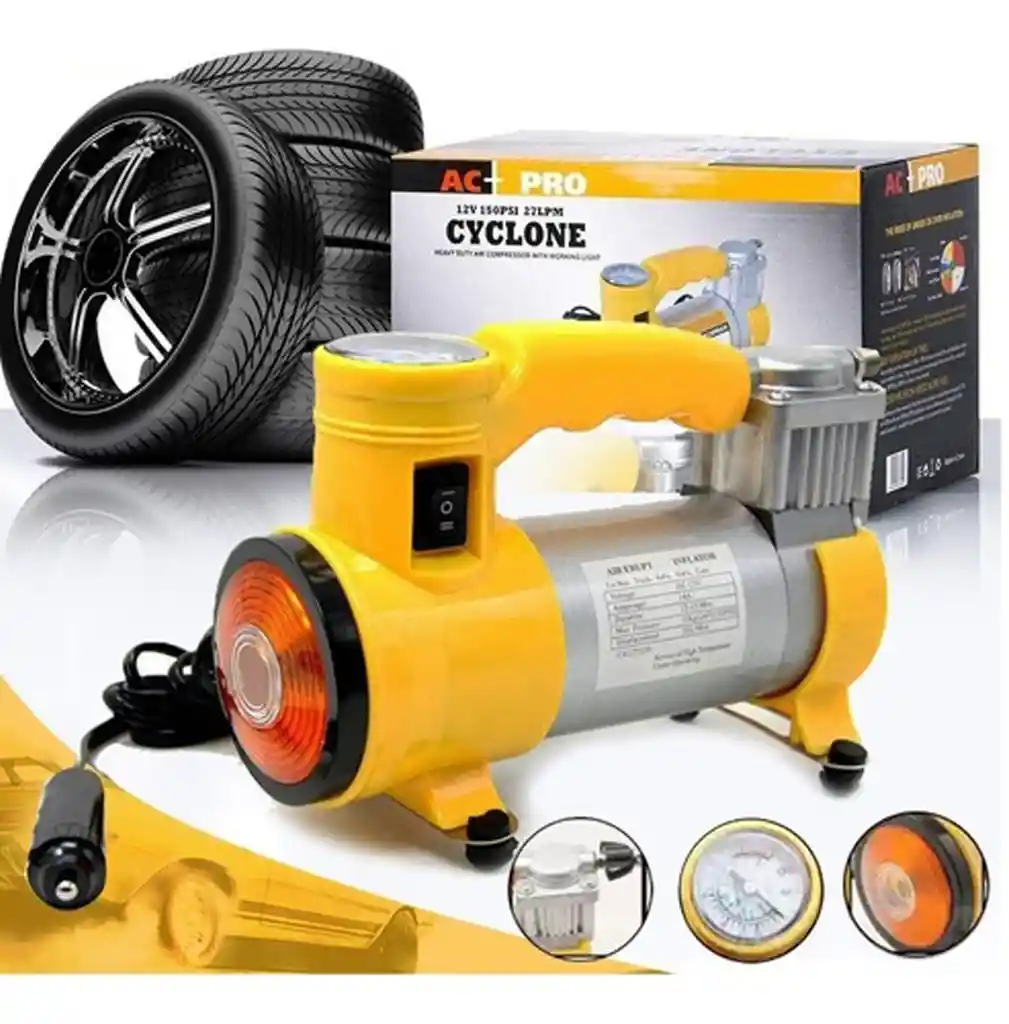 Compresor Inflador Neumaticos De Aire Vehiculos Ciclas 12v