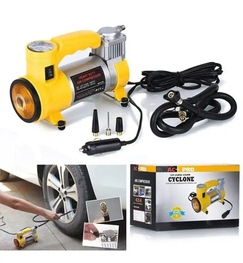Compresor Inflador Neumaticos De Aire Vehiculos Ciclas 12v