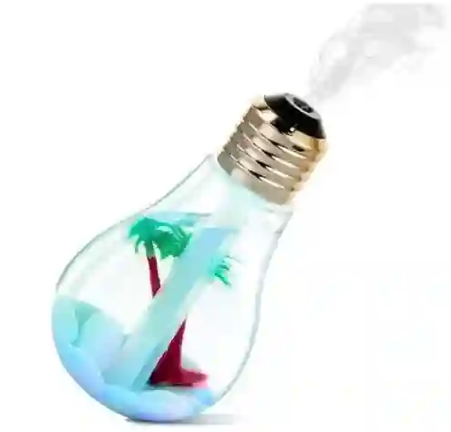 Humidificador De Aroma Inalámbrico Tipo Bombillo Plateado