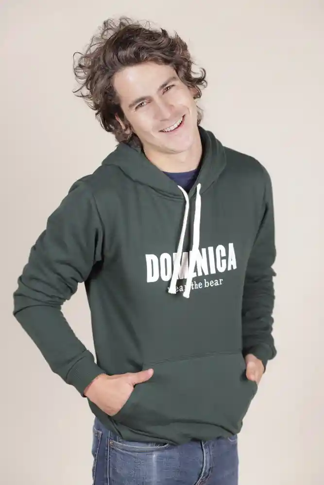 Hoodie Domenica Verde Militar Unisex Talla S