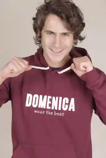 Hoodie Domenica Vinotinto Unisex Talla L