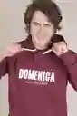 Hoodie Domenica Vinotinto Unisex Talla Xl