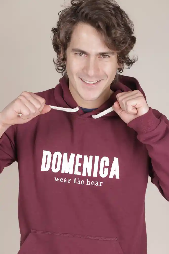 Hoodie Domenica Vinotinto Unisex Talla Xl