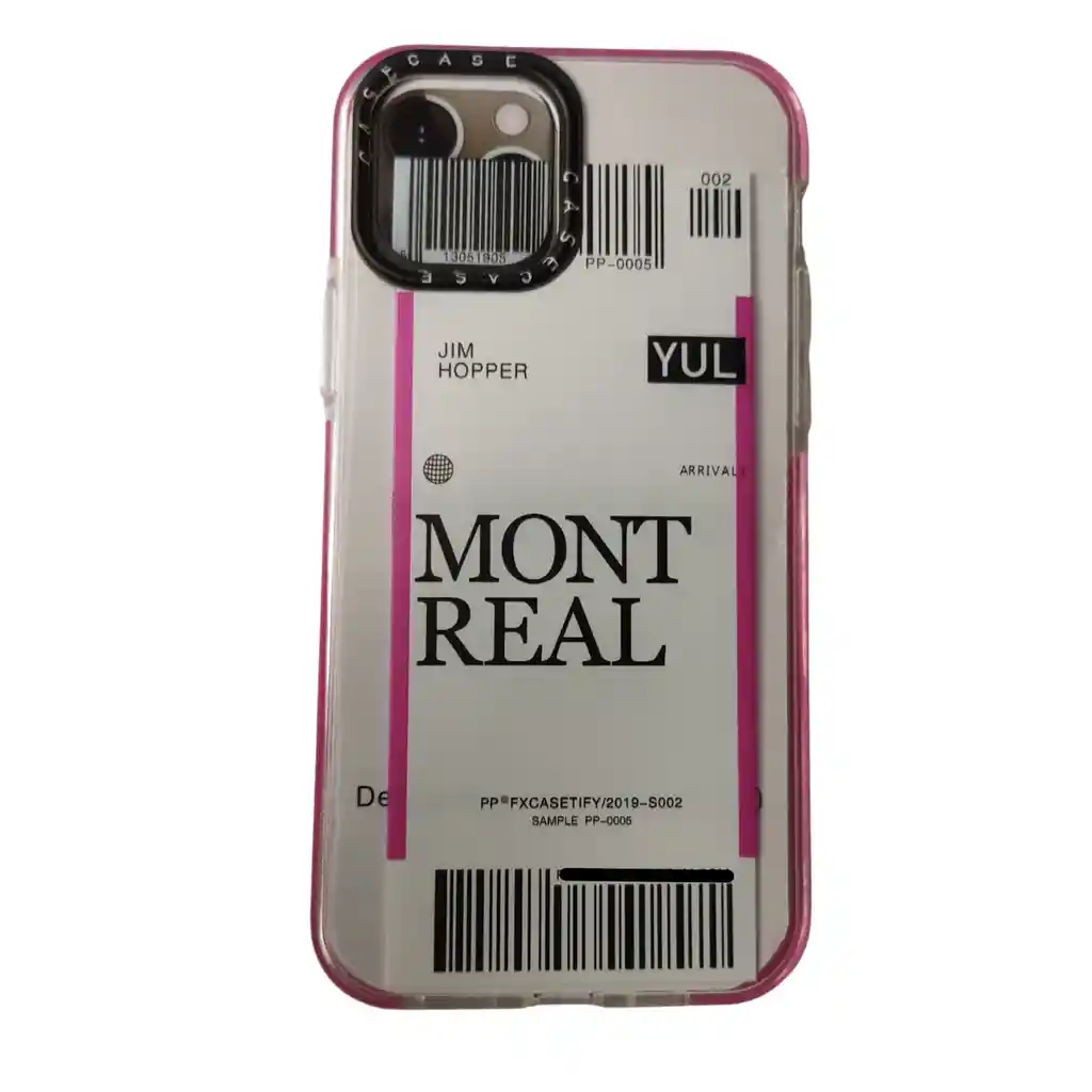 iPhoneFunda Case Ticket Fly Montreal Premium Compatible Con 12 Pro