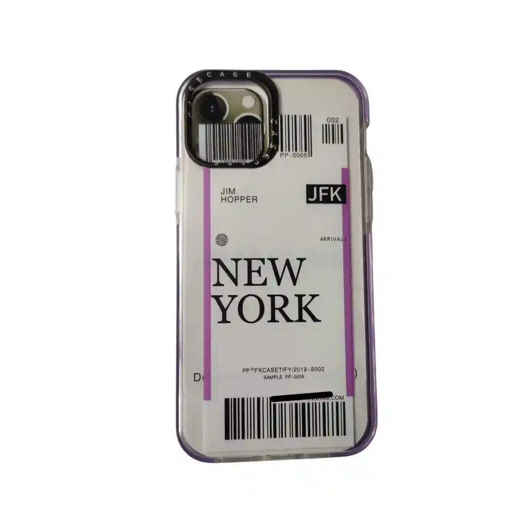 iPhoneFunda Case Ticket Fly New York Premium Compatible Con 12 Pro