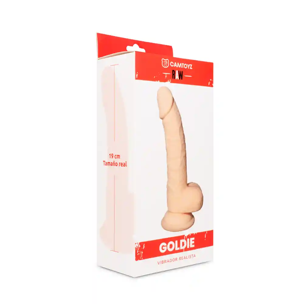 Vibrador Realista Goldie 19 Cm Piel Recargable