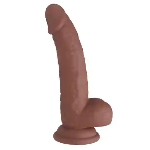 Vibrador Realista Goldie 19 Cm Chocolate Recargable