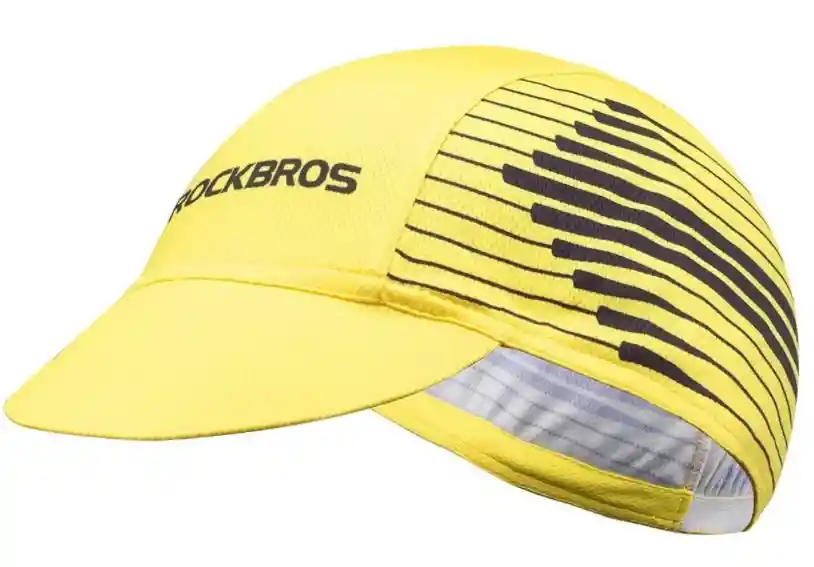 Gorra Ciclismo Cap Ruta Y Mtb Rockbros Tall U Amarillo