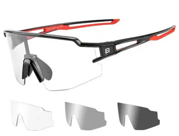 Gafas Ciclismo Mtb Ruta Fotocromáticas Rockbros 10173 Negra