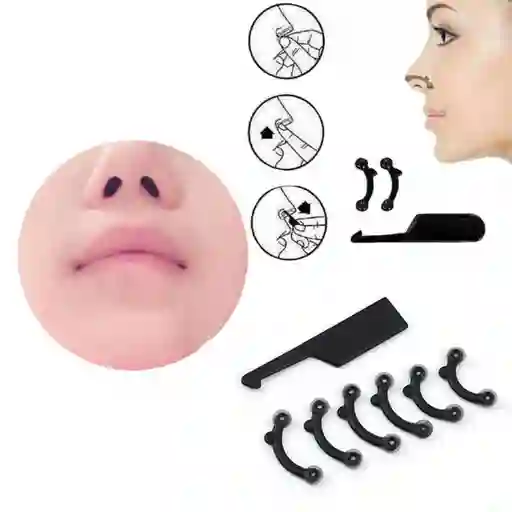 Corrector Nasal Respingador Nariz Perfecta 6 Unidades