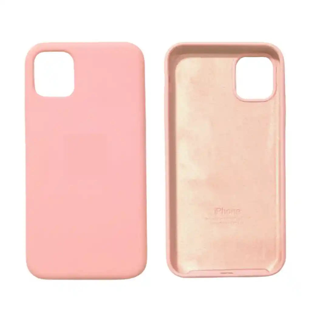 iPhone Funda Estuche Silicone Case Rosa Compatible Con11