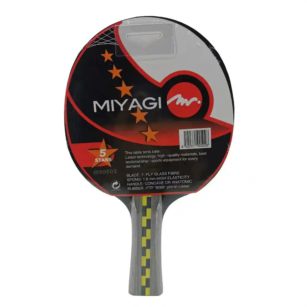 Raqueta Ping Pong Tenis Mesa Miyagi 5 Stars Profesional