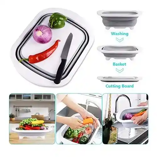 Tabla De Cocina Para Picar Cortar Plegable Multifuncional