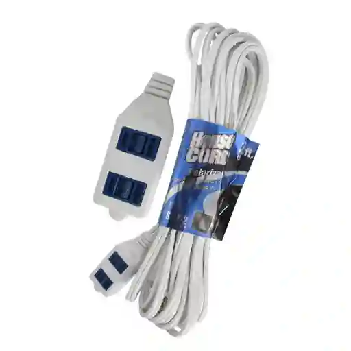 Extension Electrica Blanca 5 Metros 25 Ft Colorking