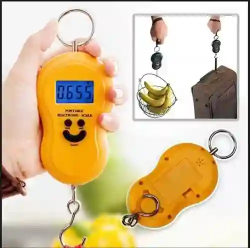 Bascula Digital Potatil Viaje Pesa Maletas Equipaje 50k