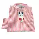 Talla M, L - Camisa Hombre Tommy Hilfiger Cuadros Rojo Blanco Steel Slimfit Performance Stretch Red | Original