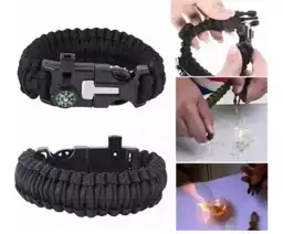Manilla De Supervivencia Militar Táctica Brujula 5 En 1