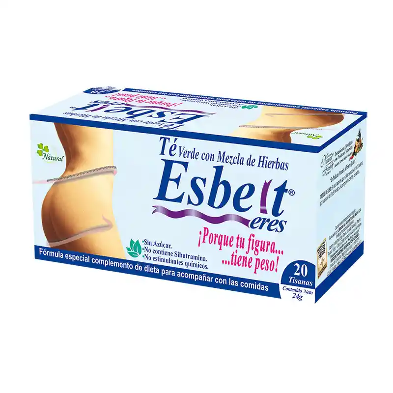 Natural Freshly Esbelt Te Verde X 20 Tisanas