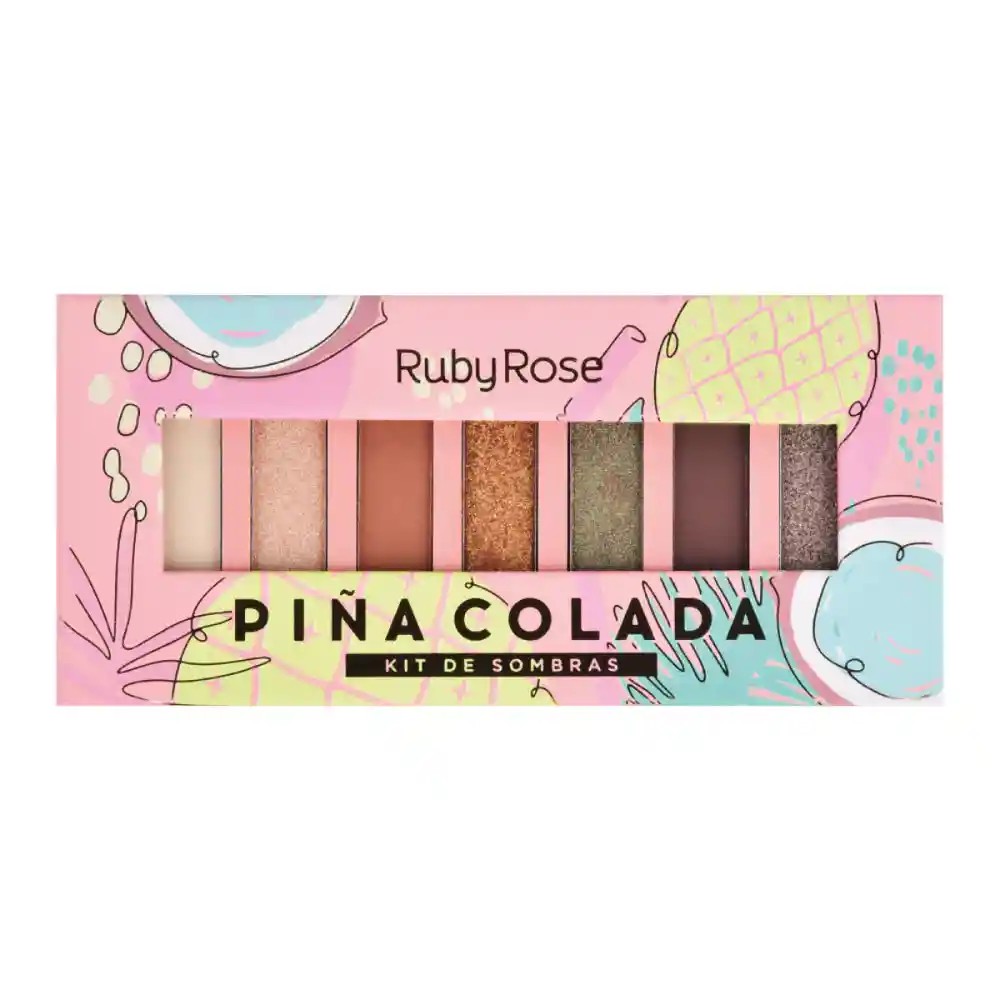 RUBY ROSE Paleta De Sombras Pina Colada