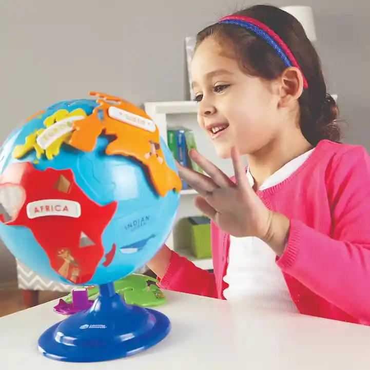 Globo Terráqueo Niños Rompecabezas 3d Didáctico